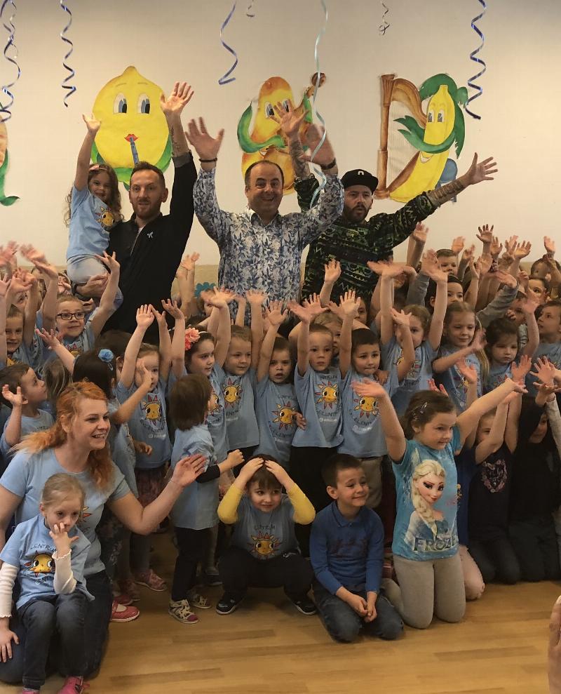 Modry den, podujatie na podporu deti s autizmom. 28.marec.2018 Bratislava